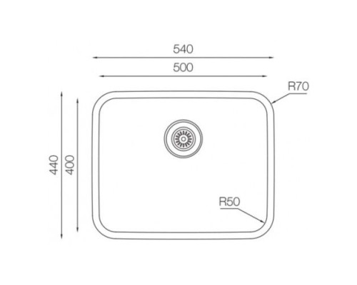 Кухонная мойка TopZero (wellinox) D 500 GT 8K