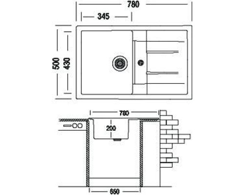 Кухонная мойка TopZero Susanna Ground