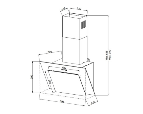 Zigmund Shtain K 141.6 W Кухонная вытяжка