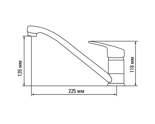 Смеситель Gerdamix SKS1 белый хлопок (PL-36)