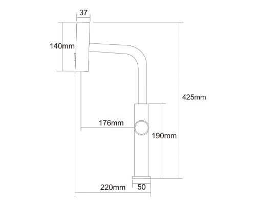 ARONA Смеситель ARM 207 BLACK