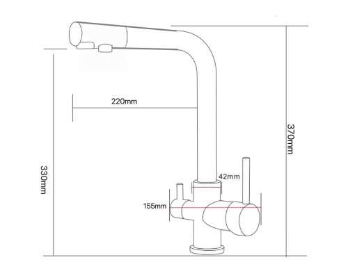 Смеситель ARONA ARM 303 SATIN