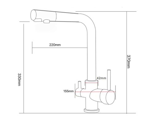 Смеситель ARONA ARM 303 GOLD PVD