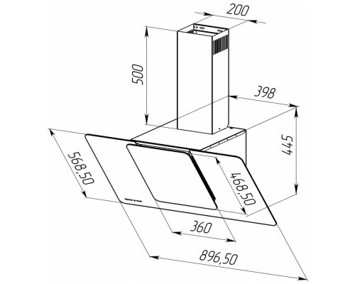 Zigmund Shtain K 150.9 B Кухонная вытяжка