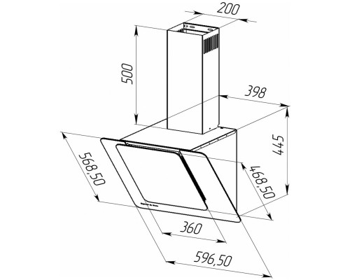 Zigmund Shtain K 150.6 B Кухонная вытяжка