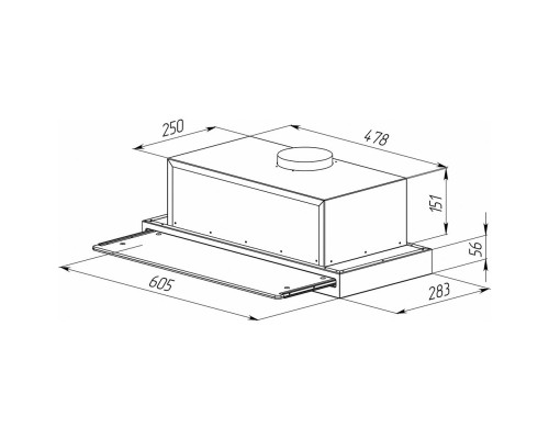 Zigmund Shtain K 015.6 B Кухонная вытяжка