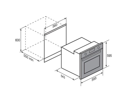 Zigmund Shtain E 159 B Электрическая духовка