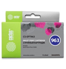 Картридж струйный Cactus CS-EPT963 пурпурный (13мл) для Epson Stylus Photo R2880