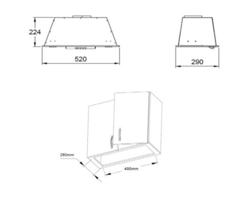 Кухонная вытяжка Zigmund Shtain K 012.5 B