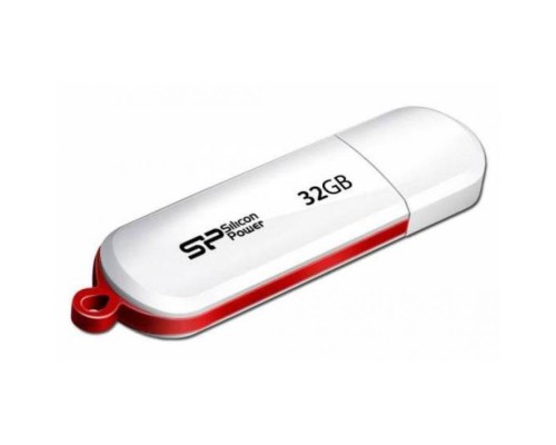 Флеш Диск Silicon Power 32Gb LuxMini 320 SP032GBUF2320V1W USB2.0 белый