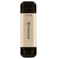 Флеш Диск Transcend 512Gb Jetflash 930С TS512GJF930C USB3.0 золотистый/черный