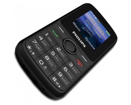 Мобильный телефон Philips E2101 Xenium черный моноблок 2Sim 1.77; 128x160 GSM900/1800 MP3 FM microSD