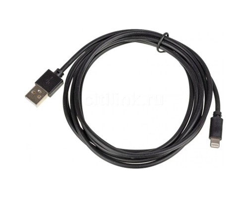 Кабель USB (m)-Lightning (m) 2м черный