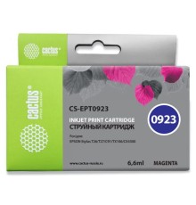 Картридж струйный Cactus CS-EPT0923 пурпурный (6.6мл) для Epson Stylus C91/CX4300/T26/T27/TX106/TX109/TX117/TX119