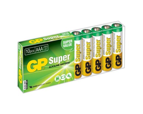 Батарея GP Super Alkaline 24A LR03 AAA (10шт)