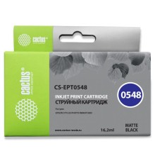 Картридж струйный Cactus CS-EPT0548 черный матовый (16.2мл) для Epson Stylus Photo R800/R1800