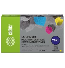 Картридж струйный Cactus CS-EPT7904 79XL желтый для Epson WorkForce WF-4630 Pro/WF-4640 Pro/WF-5110 Pro