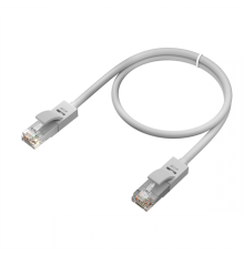 GCR Патч-корд прямой 1.0m UTP кат.5e, серый, 24 AWG, литой, ethernet high speed 1 Гбит/с, RJ45, T568B (GCR-LNC03-1.0m)