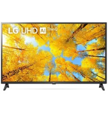 Телевизор LG 55UQ75006LF.ARUB, 4K Ultra HD, черный, СМАРТ ТВ, WebOS