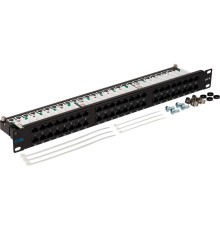 Патч-панель Lanmaster TWT-PP48/1U-U6 19; 1U 48xRJ45 кат.6 UTP