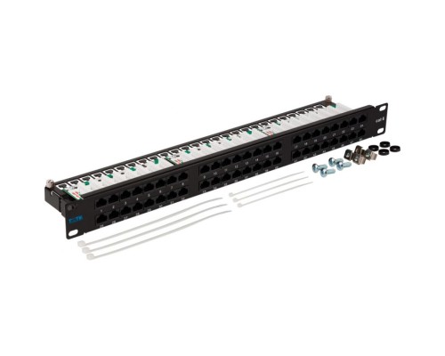 Патч-панель Lanmaster TWT-PP48/1U-U6 19; 1U 48xRJ45 кат.6 UTP