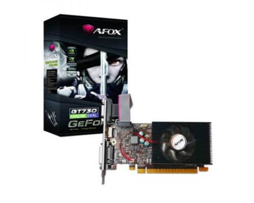 Видеокарта PCI-E Afox GeForce GT 730 AF730-2048D3L6 2GB DDR3 128bit 28nm 700/1333MHz D-Sub/DVI-D/HDMI RTL