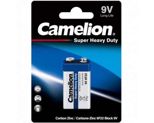 Батарейка CAMELION Super Heavy Duty 1 шт. 6F22-BP1B