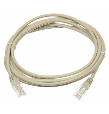 Патч-корд Lanmaster TWT-45-45-3.0/6-GY вилка RJ-45-вилка RJ-45 кат.6 3м серый ПВХ (уп.:1шт)