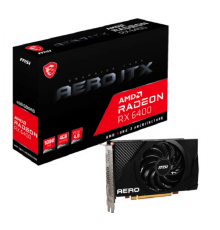 Видеокарта MSI PCI-E 4.0 RX 6400 4Gb 64bit GDDR6 RX 6400 AERO ITX 4G