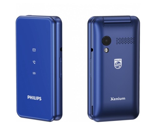 Мобильный телефон Philips E2601 Xenium синий раскладной 2Sim 2.4; 240x320 Nucleus 0.3Mpix GSM900/1800 FM