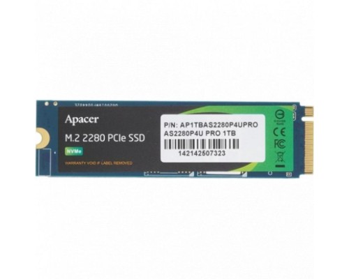 Внутренний жесткий диск Apacer AS2280P4U PRO AP1TBAS2280P4UPRO-1 (SSD (твердотельные), 1 ТБ, M.2, NVMe)