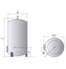 Водонагреватель накопительный Ariston TI-TRONIC INDUSTRIAL ARI 200 VERT 530 THER MO white