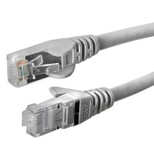 Патч-корд Lanmaster TWT-45-45-0.3-GY UTP вилка RJ-45-вилка RJ-45 кат.5е 0.3м серый ПВХ (уп.:1шт)