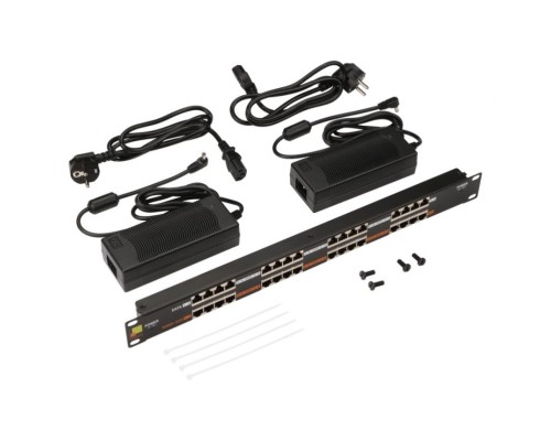 Патч-панель Lanmaster POE LAN-PP16-POE/A2 19; 1U 16xRJ45 кат.5e