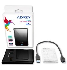 Жесткий диск USB3.1 1TB EXT. 2.5; BLACK AHV620S-1TU31-CBK ADATA