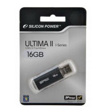 Флеш Диск Silicon Power 16Gb Ultima II-I Series SP016GBUF2M01V1K USB2.0 черный