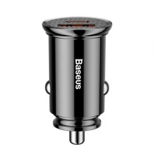 Автомобильное зарядное устройство Baseus Circular Plastic A+C 30W PPS Car Charger - Черное (CCALL-YS01)