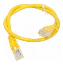 Патч-корд Lanmaster UTP TWT-45-45-0.5-YL вилка RJ-45-вилка RJ-45 кат.5е 0.5м желтый ПВХ (уп.:1шт)