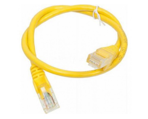 Патч-корд Lanmaster UTP TWT-45-45-0.5-YL вилка RJ-45-вилка RJ-45 кат.5е 0.5м желтый ПВХ (уп.:1шт)