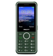 Мобильный телефон Philips E2301 Xenium зеленый моноблок 2Sim 2.8; 240x320 0.3Mpix GSM900/1800 FM microSD