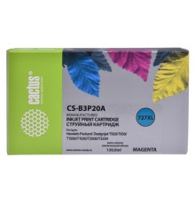 Картридж струйный Cactus №727 CS-B3P20A пурпурный (130мл) для HP DJ T920/T1500/T2530