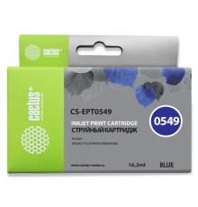 Картридж струйный Cactus CS-EPT0549 синий (16.2мл) для Epson Stylus Photo R800/R1800