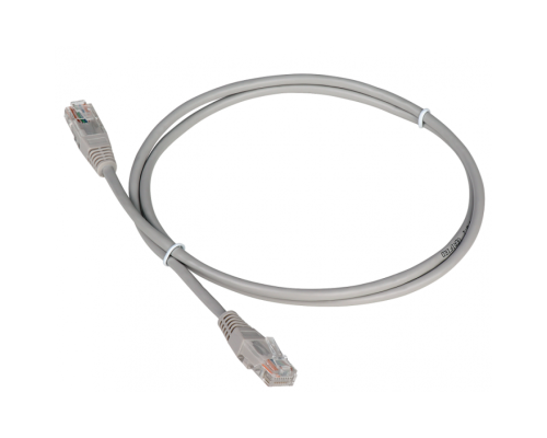 Патч-корд Lanmaster TWT-45-45-1.5-GY UTP вилка RJ-45-вилка RJ-45 кат.5е 1.5м серый ПВХ (уп.:1шт)