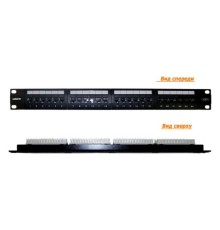 Патч-панель Lanmaster LAN-PPL24U5E 19; 1U 24xRJ45 кат.5e UTP