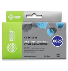 Картридж струйный Cactus CS-EPT0825 светло-голубой (13.8мл) для Epson Stylus Photo R270/290/RX590