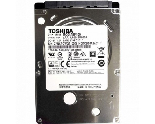 Внутренний жесткий диск Toshiba MQ04ABF100 (HDD (классические), 1 ТБ, 2.5 дюйма, SATA)