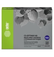 Картридж струйный Cactus CS-EPT908140 T9081 черный (130мл) для Epson WorkForce WF-6090DW/WF-6590DWF Pro