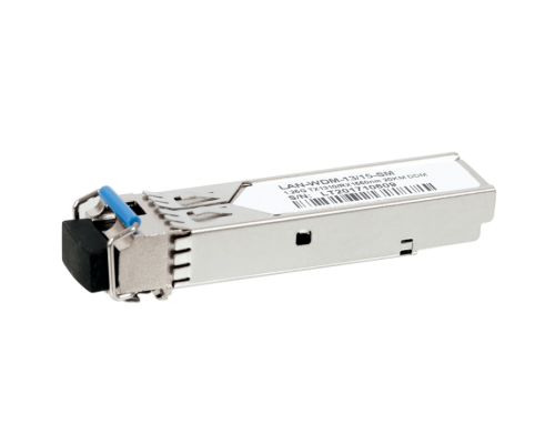 Трансивер Модуль SFP WDM 1.25G, 1310nm / 1550nm, 20 km, LC, DDM, Cisco (LAN-WDM-13/15-20-SM)