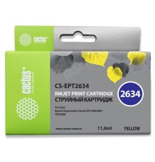 Картридж струйный Cactus CS-EPT2634 желтый (11.6мл) для Epson Expression Home XP-600/605/700/800