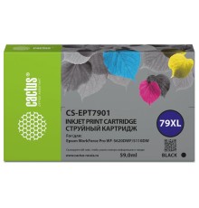 Картридж струйный Cactus CS-EPT7901 79XL черный для Epson WorkForce WF-4630 Pro/WF-4640 Pro/WF-5110 Pro